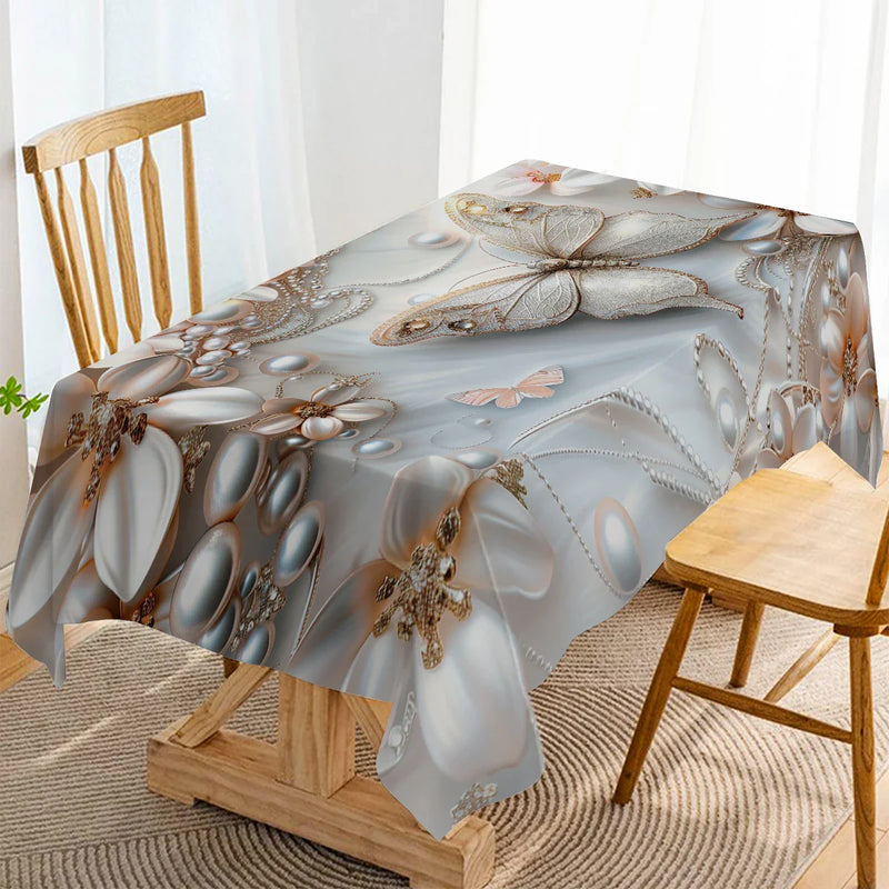 Axyaa Butterfly Floral Table Runner Pearl Diamond Party Decor