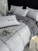 Axyaa Nordic Luxury Egyptian Cotton Bedding Set: King Queen Double Twin Size