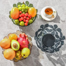 Axyaa Clear Fruit Plate: Stylish Plastic Tray for Snacks & Candy Storage