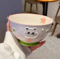 Axyaa Tulip Student 3D Relief Rice Bowl - Children's Tableware