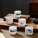 Axyaa Japanese Ceramic Sushi Cups Set of 3
