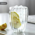Axyaa Double Wall Glass Cup - High Borosilicate Heat Resistant Drinkware,  Transparent