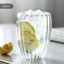 Axyaa Double Wall Glass Cup - High Borosilicate Heat Resistant Drinkware,  Transparent