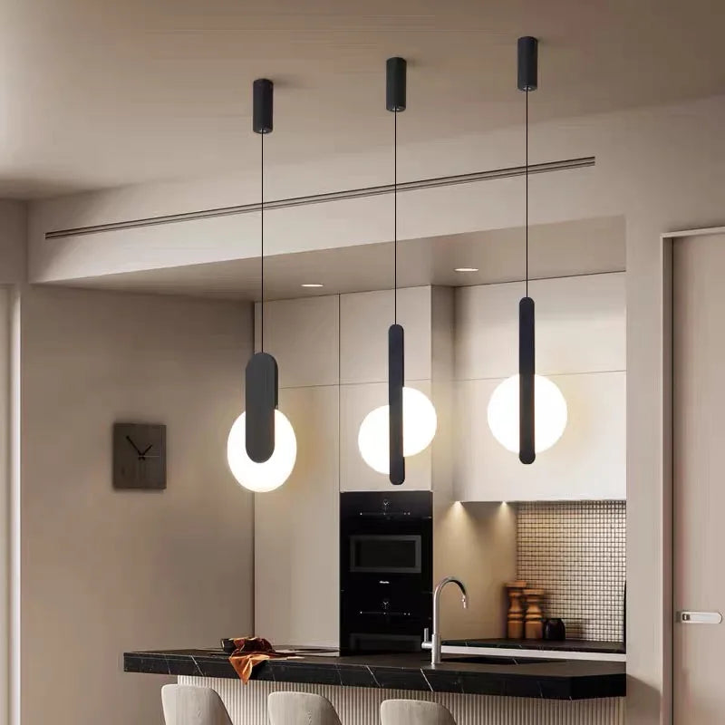 Axyaa Modern LED Pendant Lights for Living Room Bedroom Bar Decor