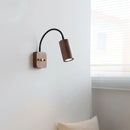 Axyaa Walnut Wood LED Wall Lamps Interior Bedroom Lighting