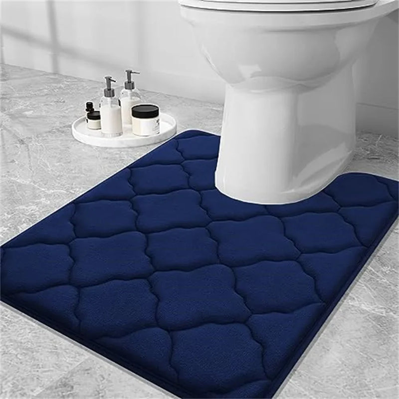 Axyaa Soft Memory Foam Bathroom Mat - Non-slip, Absorbent, Washable Rug