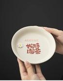 Axyaa Ceramic Heart Plate: Simple & Delicate Fruit, Snack, Chinese Tea Dish