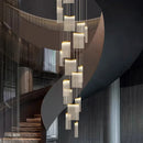 Axyaa Modern Staircase Chandeliers LED Pendant Light for Living Room Decor