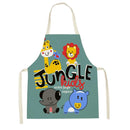 Axyaa Kitchen Apron: Fun Cartoon Design for Cooking, Baking, and Cleaning.
