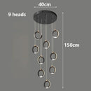 Axyaa LED Pendant Light Chandeliers for Living Room, Modern Indoor Staircase Lighting