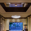Axyaa Handmade Glass Honeycomb Ceiling Chandelier for Elegant Living and Dining Spaces