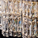 Axyaa Crystal Chandelier Stair Pendant Lamp Living Room Lighting
