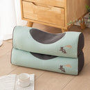 Axyaa Buckwheat Husk Health Pillow with Knitted Cotton Neck Protection
