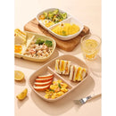 Axyaa Ceramic Grid Plate for Weight Loss Fruit Breakfast - Highend Quality