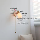 Axyaa White Glass LED Wall Sconce Modern Nordic Home Decor Light