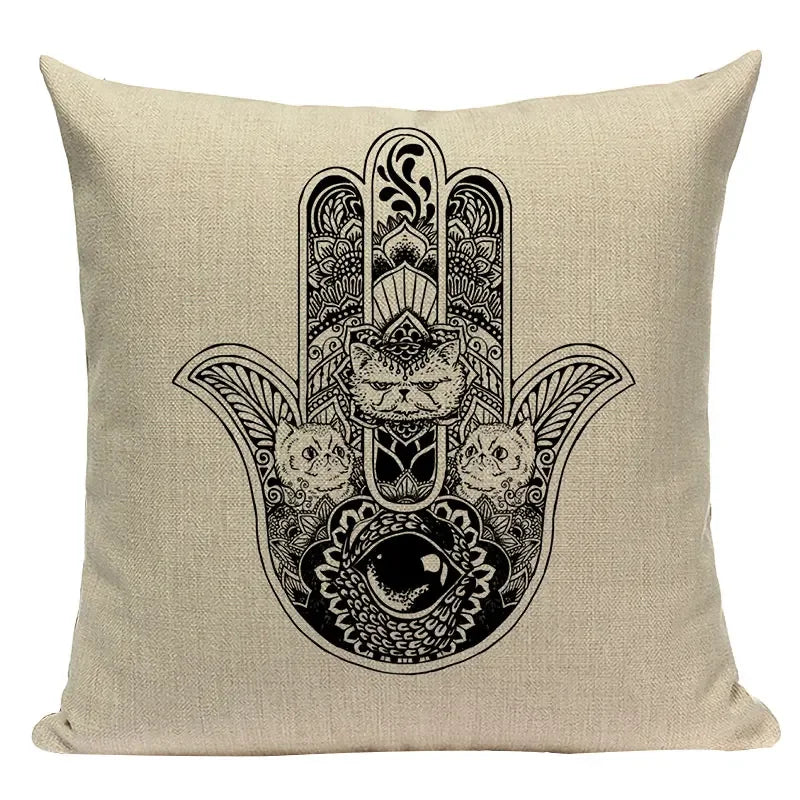 Axyaa Pug Dog Sport Symmetry Cushion Cover Pillow Case