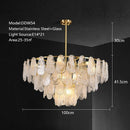 Axyaa French Style Minimalist Chandelier Full-Spectrum Lamp for Bedroom, Living Room, Dining Room