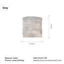 Axyaa Steel Lampshade Wall Light Fixture for Bedroom, Living Room, and More
