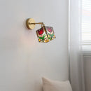 Axyaa Kids Bedroom Nordic Glass Wall Lamp, LED Square Light for Bathroom Mirror