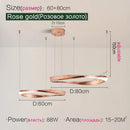 Axyaa Nordic Pendant Chandelier Ring Lamp for Modern Dining Room and Bedroom