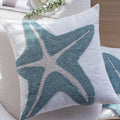 Axyaa Blue Jacquard Embroidery Sofa Pillowcase Cojines Throw Headboard Cover