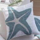 Axyaa Blue Jacquard Embroidery Sofa Pillowcase Cojines Throw Headboard Cover