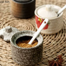 Axya Ceramic Spice Jar Set Seasoning Sugar Salt Shaker Storage Containers
