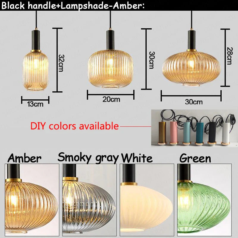 Axya Nordic Glass Pendant Lights for Dining Room, Bar, and Restaurant