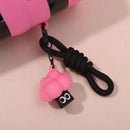 Axyaa 900ml Sports Water Bottle With Straw Keychain, Leakproof Plastic Tumbler