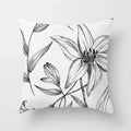 Axyaa Floral Flower Print Sofa Cushion Cover - Simple Pillow Cover