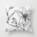 Axyaa Floral Flower Print Sofa Cushion Cover - Simple Pillow Cover