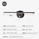 Axyaa Rotating Indoor LED Wall Lamp for Home, Bedroom, Bedside, Mirror with Switch