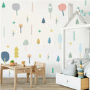 Green Plants Nordic Style Wall Sticker Set by Axyaa - Fresh Home Decor