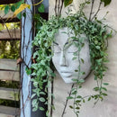 Axyaa Face Flower Pot Vase Resin Craft Wall Decoration