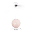 Axyaa Nordic Lollipop Glass Pendant Chandelier LED Light for Dining Bedroom Restaurant