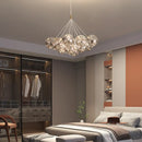 Axyaa Glass Ball Gypsophila Chandelier: Modern Luxury Lighting for Home, Living, Dining & Bedroom