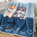 Axyaa Thicken Plush Weighted Blanket - Winter Heavy Throw for Warm Beddings