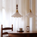 Axyaa Glass LED Pendant Lamp: Nordic Modern Home Indoor Lighting, Copper Hanglamp