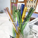 Axyaa Glass Boba Straws Set – Wide Clear Reusable Smoothie Straws for Bubble Tea