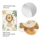 Axyaa Jungle Animals Nursery Canvas Wall Art | Baby Bedroom Decor Lion Zebra Elephant