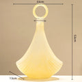 Axyaa Geometric Yellow Glass Vase with Cover for Home Decor