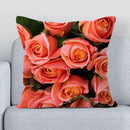Axyaa Rose Blue Enchantress Pattern Sofa Pillowcase
