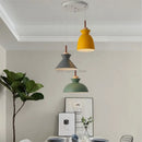 Axyaa Modern Wood Chandelier with LEDs Home Decor Pendant Light