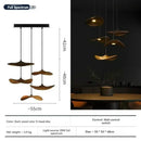 Axyaa Retro Wood Staircase Island Pendant Light