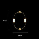 Axyaa Gold Tube Floor Lamp - Modern Minimalist Nordic LED Light