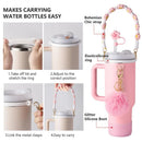 Axyaa Cup Accessories Set for Stanley Tumblers: Straws, Covers, Caps, Boot, Charm Chains