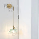 Axyaa Flower Glass LED Wall Lamps - Nordic Style Bedroom Lighting Fixtures
