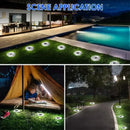 Axyaa Solar Disk Light - Outdoor Garden Spotlight Underground Deck Lamp