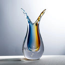 Axyaa Glass Vase: Light Luxury Entrance Decor & Water-Grown Flower Art Home Decoration