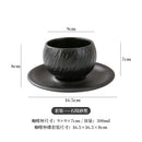 Axyaa Stone Ceramic Latte Mug Flower Decor Drinkware